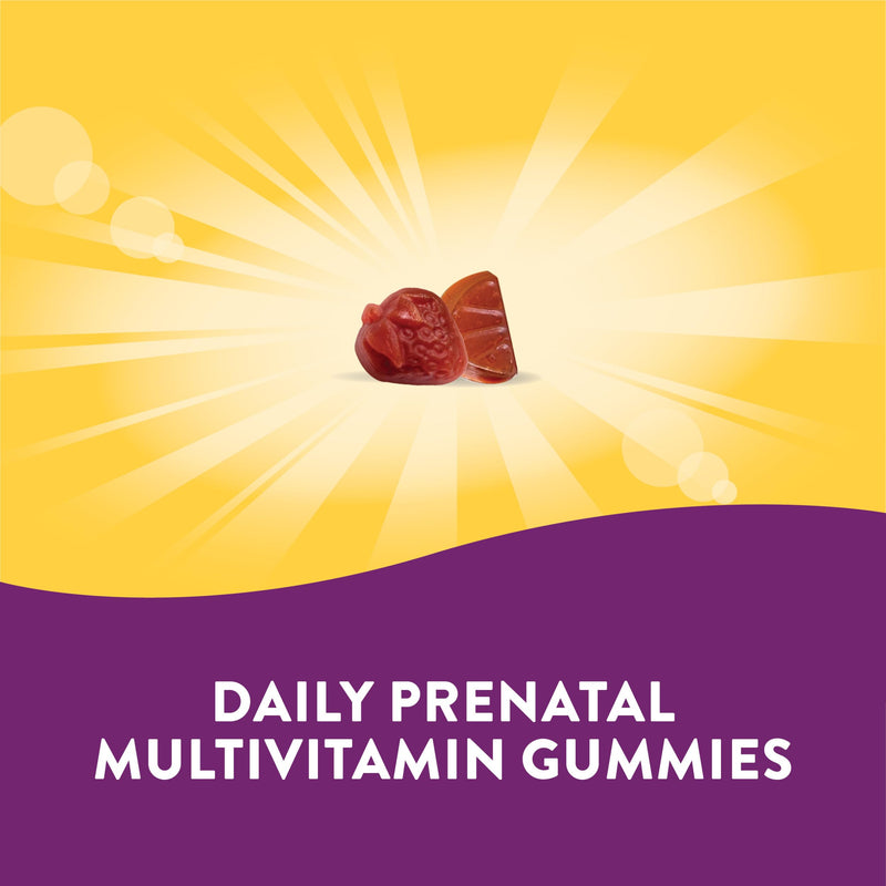 [Australia] - Nature's Way Alive! Prenatal Gummies with DHA, Supports Baby's Eye and Brain Development*, Orange and Raspberry Lemonade Flavored, 90 Gummies 