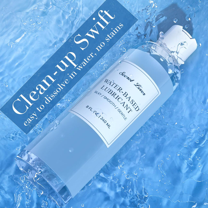 [Australia] - Secret Lover Water-Based Personal Lubricant, Silky Smooth Long-Lasting Lube for Women, Men, and Couples, Natural Ingredients Non-Staining, 8 Fl Oz 8 Fl Oz (Pack of 1) 