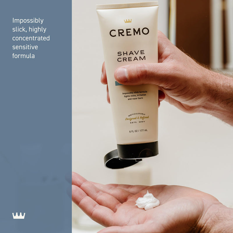 [Australia] - Cremo Sensitive Shave Cream, Astonishingly Superior Ultra-Slick Shaving Cream for Men, Fights Nicks, Cuts and Razor Burn, 6 Fl Oz 