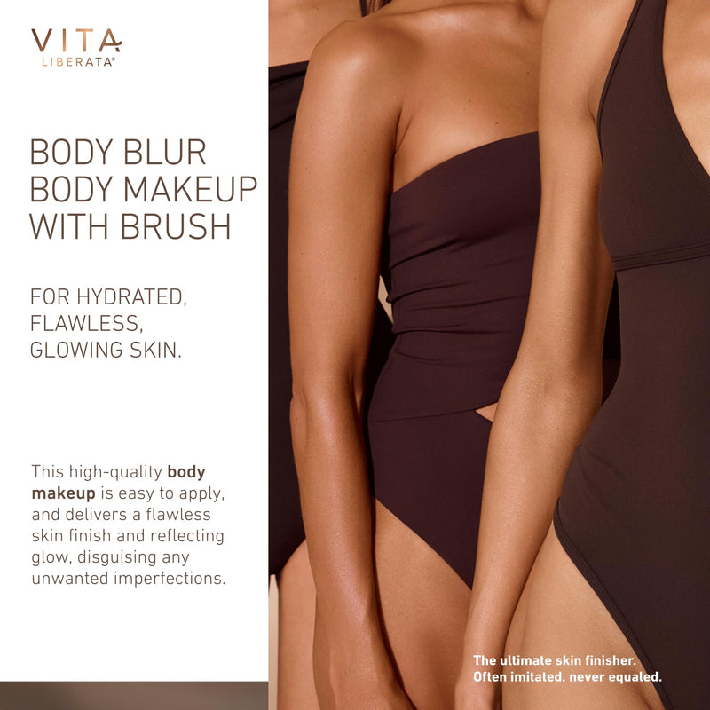[Australia] - Vita Liberata Body Blur, Leg and Body Makeup. Skin Perfecting Body Foundation for Flawless Bronze, Easy Application, Radiant Glow, Evens Skin Tone, New Packaging Light 