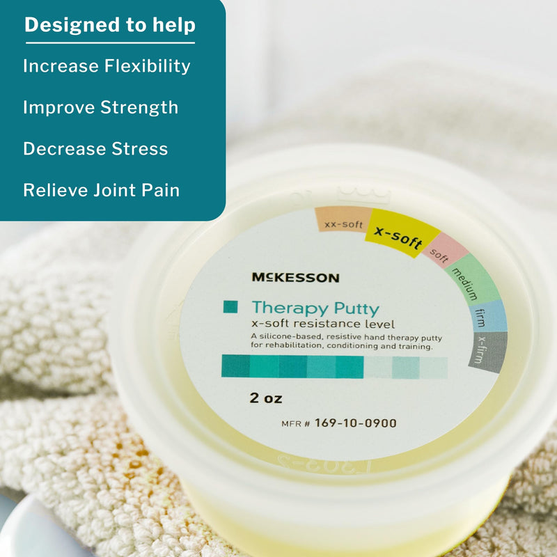 [Australia] - McKesson Therapy Putty, Non-Toxic, Unscented, Yellow, X-Soft, 2 oz, 1 Count 