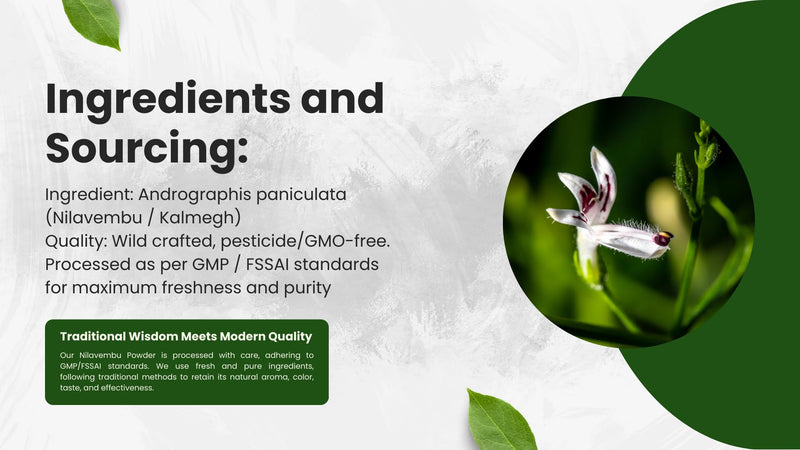 [Australia] - Nilavembu Powder - Andrographis Paniculata - 1 Lb Fresh & Pure 1 Pound (Pack of 1) Dark Green 