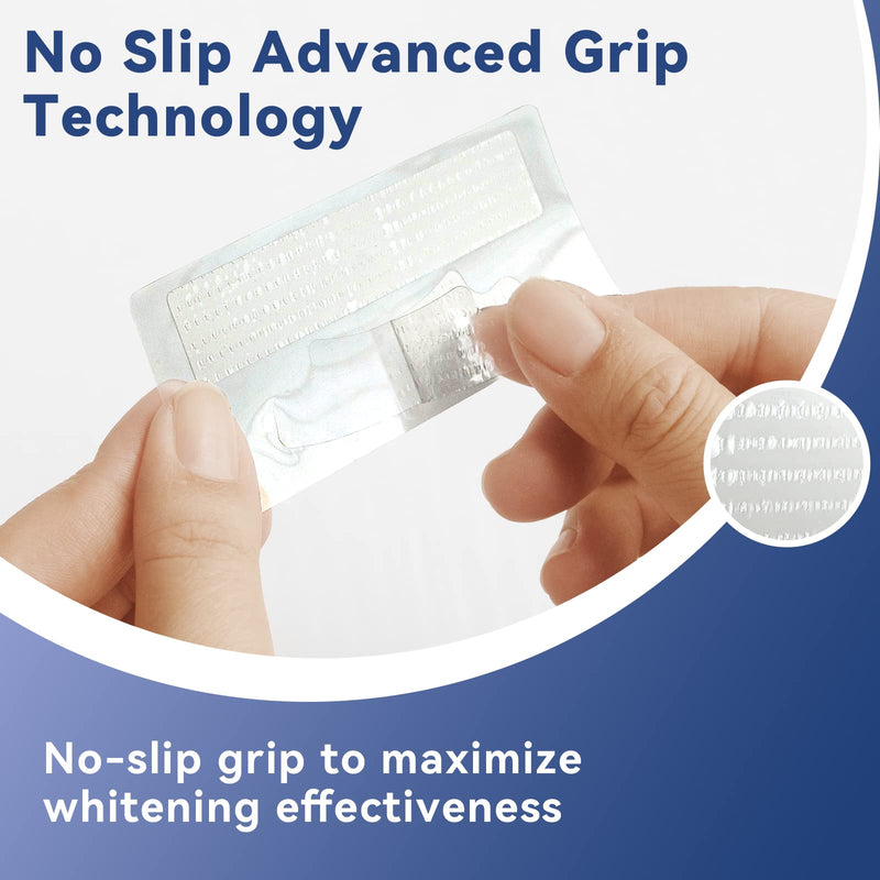 [Australia] - Teeth Whitening Strips for Sensitive Teeth, 28 Express White Strips, No Peroxide, No Slip, Professional Enamel Safe Teeth Whitening Kit for Remove Coffee Tea Smoking Stains, 14 Treatments Lemon 