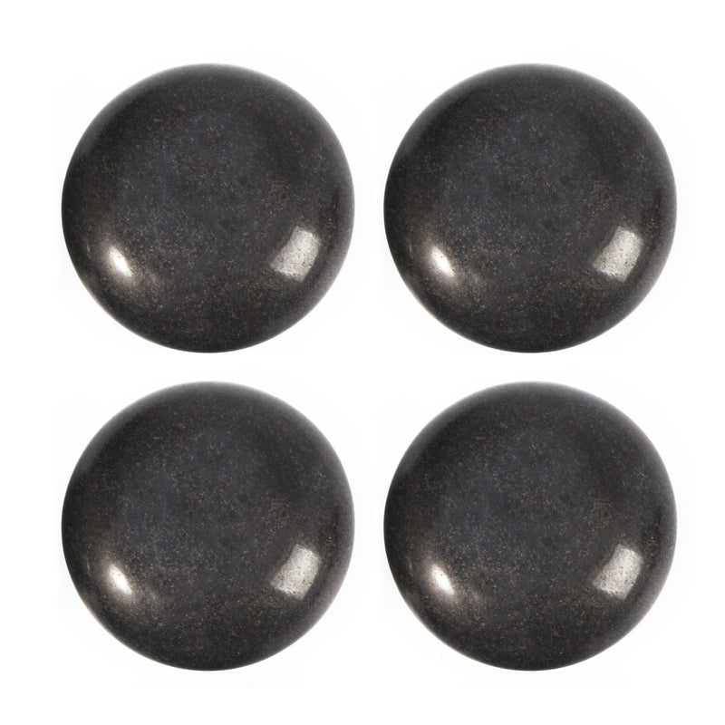 [Australia] - Master Massage 10 Piece Malteser Contour Shape Black Basalt Hot Stone Rock Massage Tool Pack - Black Lava Stones in Unique Dish and Contour Shapes 
