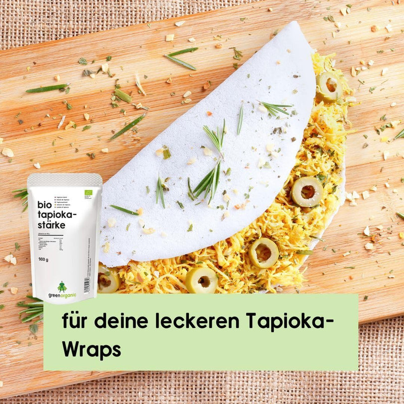 [Australia] - Tapioca starch organic - gluten-free - ideal for baking cooking thickening setting mochi organic tapioca pearls bubble tea - bottled and controlled in Germany - 900 g tapioca (starch) 900 g (pack of 1) 