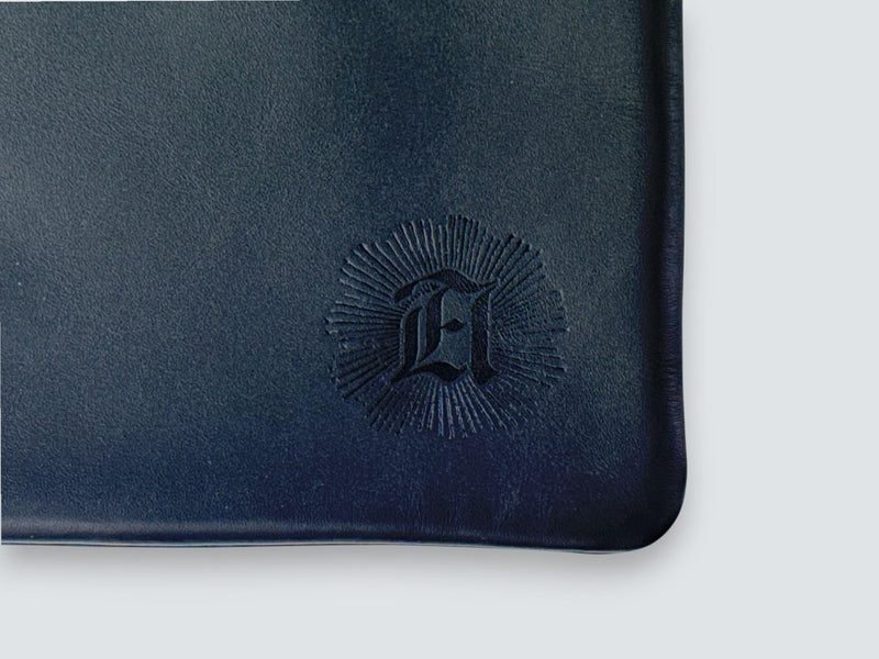 Leather Pouch with Zipper (Carbon Black, 5.5" x 3") Carbon Black X-Small