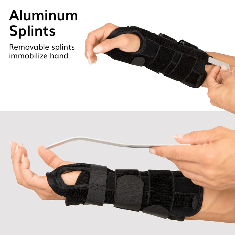 [Australia] - BraceAbility Volar Wrist Splint - Right or Left Hand Compression Support Brace for Carpal Tunnel Syndrome Relief, Fracture Pain, Sprained Injury, Typing, Sleeping, Arthritis, and Tendonitis Wrap 