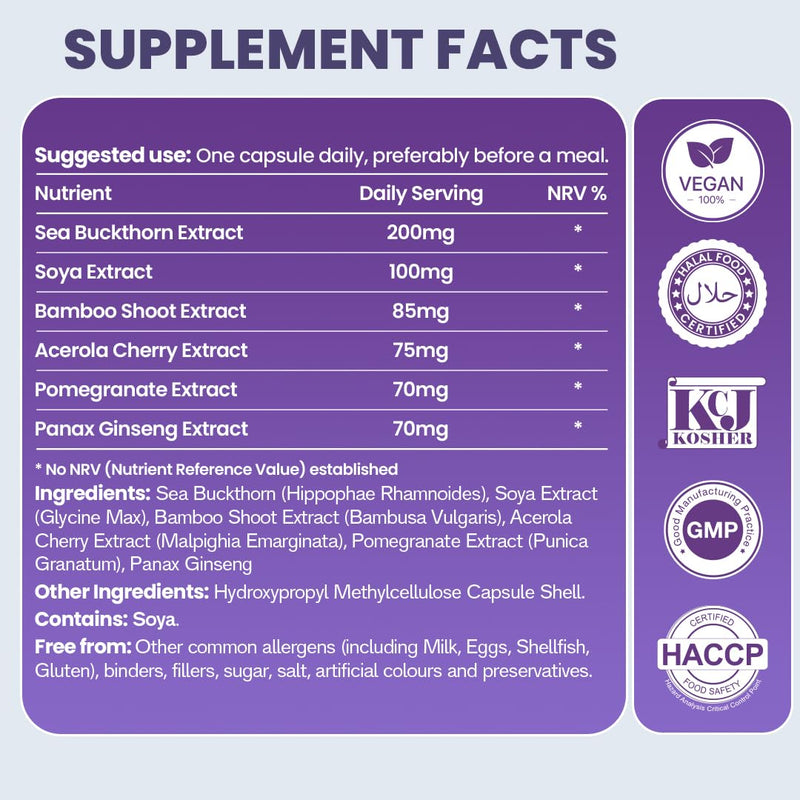 ZeroHarm Collagen Builder – Plant-Based Supplement with Food-Sourced Ingredients – Skin, Hair & Joint Support – Liposomal Absorption – Powered by Real Food Ingredients – 60 Vegan Capsules