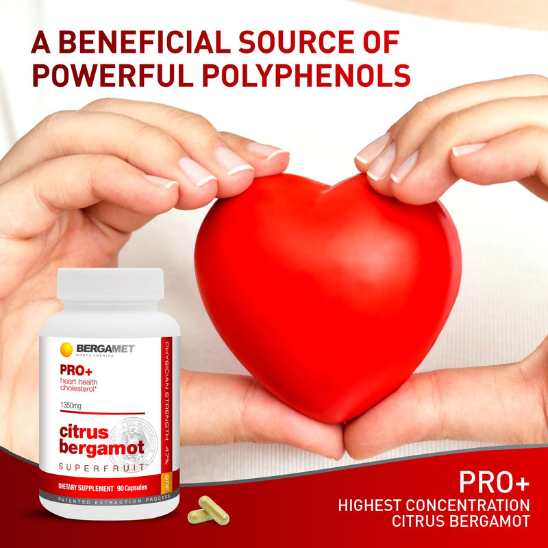 [Australia] - Citrus Bergamot SuperFruit PRO+ with 200mg Olive Leaf Extract - 47% BPF - 80% Polyphenols - 1350mg per Serving - Worlds Strongest - Backed by Clinical Studies - Made in The USA - 90 Caps 90 Count (Pack of 1) 
