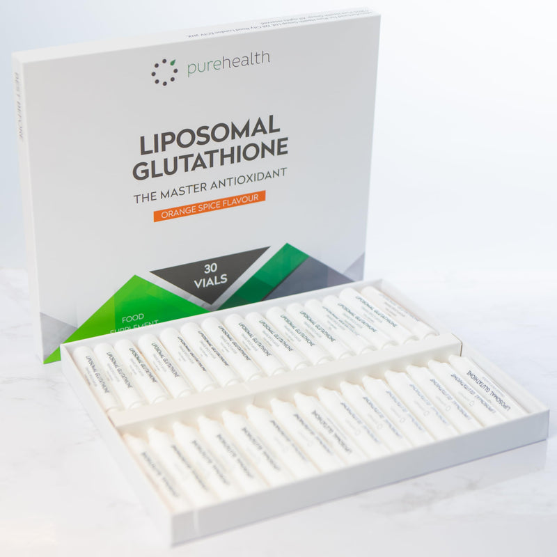The Most Bioavailable Liposomal Glutathione on The Market 30 Vials Unique Patented Formula for Rapid Absorption