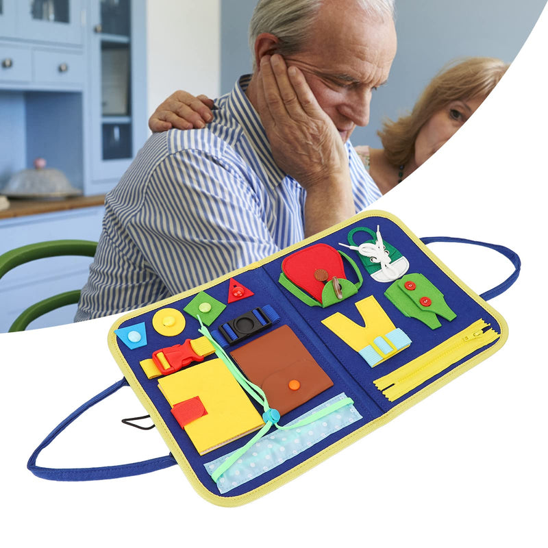 [Australia] - Dementia Fidget Blanket, Dementia Activities for Seniors, Alzheimer's Products Busy Blanket, Fidget Toy Sensory Blanket for Autism, Alzheimer's and Dementia, Anxiety Relief 