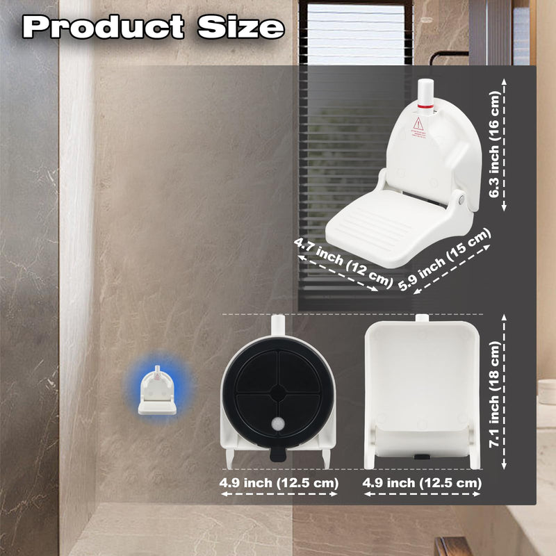 [Australia] - Shower Foot Rest for Shaving Legs,Shaving Stool with Vacuum Suction Cup,Foldable Reusable Shower Step for Shaving Legs,Shaving Step for Inside Shower 