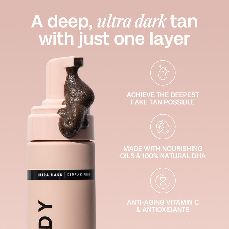[Australia] - Bali Body Ultra Dark Self Tanner Mousse | Premium Sunless, Tanning Foam | Natural Green-Based Self Tan | Instant Bronze Fake Tan for All Skin Types, Vegan & Cruelty Free (200ml/6.7 fl oz) 6.7 Fl Oz (Pack of 1) 