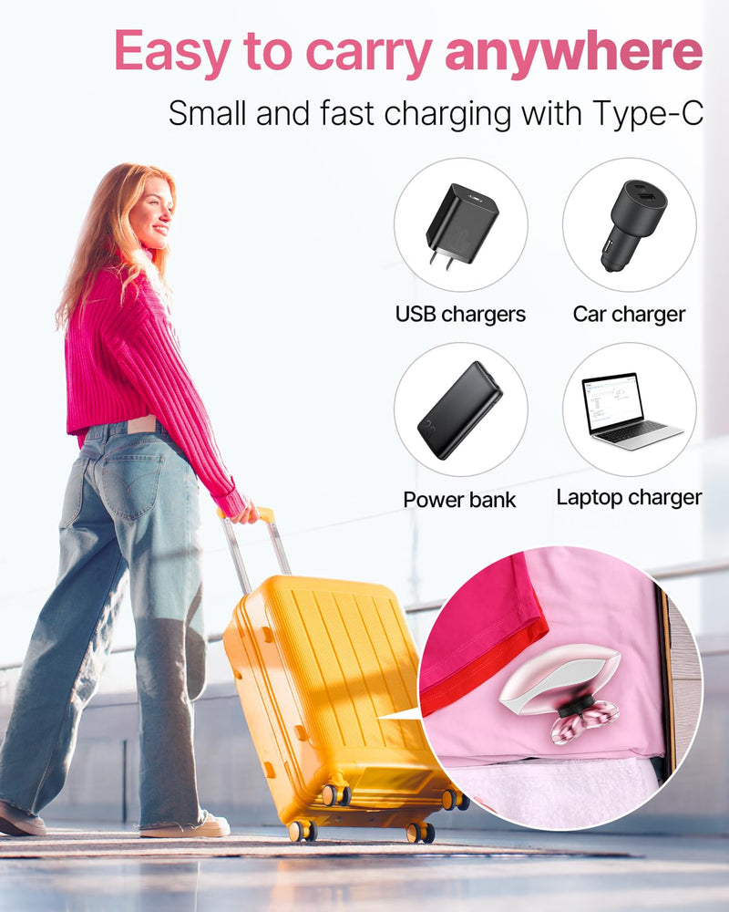 Electric Razors for Women, 5-in-1 Rechargeable Body Shaver - Waterproof Wet Dry Hair Remover - Trimmer for Lady Face Underarms Bikini,Lips,arms, Legs Pink