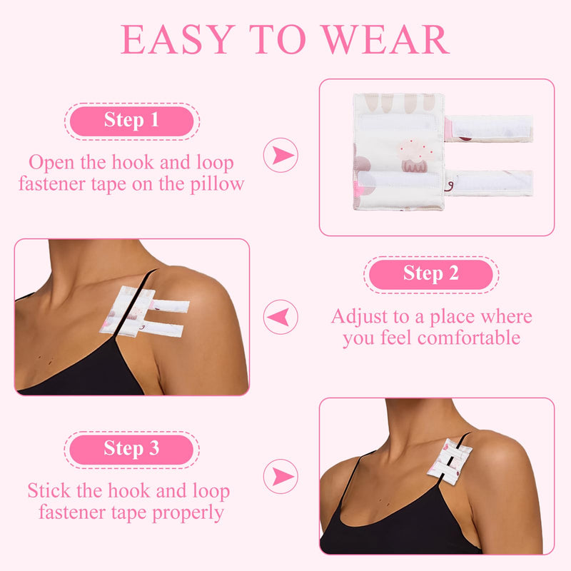 [Australia] - 2 Pack Bra Strap Cushion, Pacemaker Pillow for Bra, Chemo Port Protector Pillow for Bra Strap, Port Pillows for Chemo Patients for Post-Surgery, Mastectomy Recovery, Chest Heart Support, Recovery Gift 