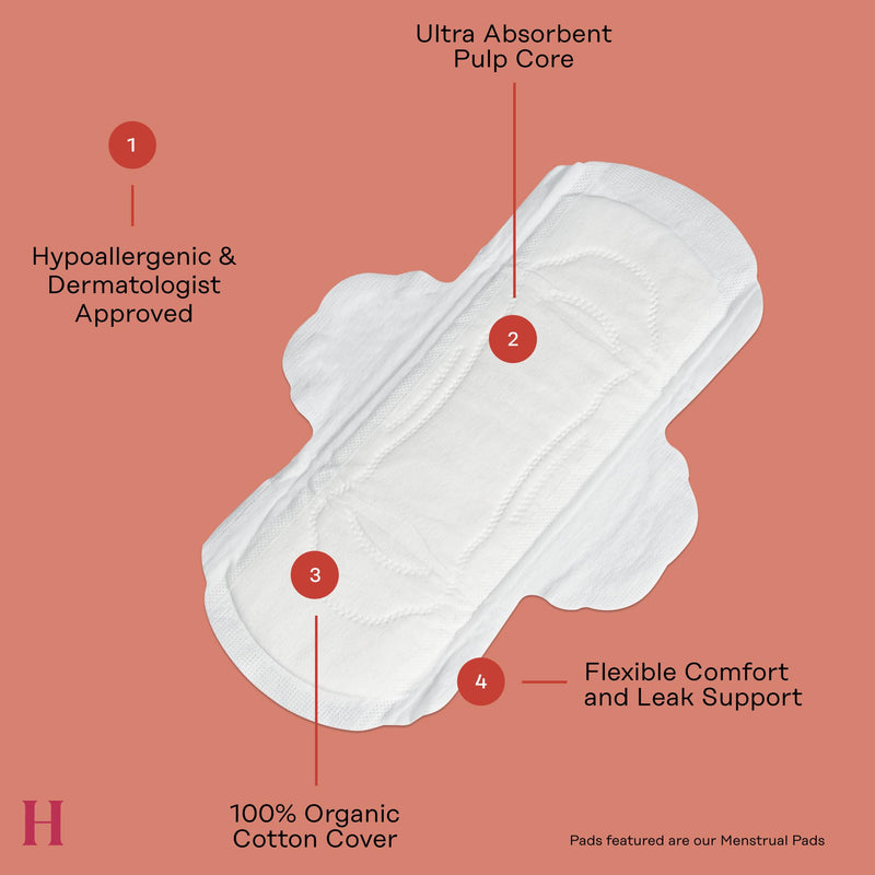 [Australia] - The Honey Pot Company - Pads for Women - Non-Herbal Regular Flow w/Wings - Organic Cotton Cover & Ultra-Absorbent Pulp Core - Sanitary Pads for Women - Feminine Care - FSA & HSA Eligible - 20 ct 20 Count (Pack of 1) 