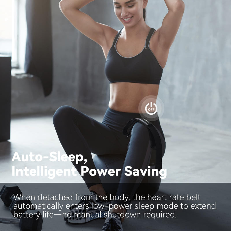 [Australia] - CYCPLUS Heart Rate Monitor Chest Strap H2Pro, Bluetooth ANT+ Heart Rate Monitor Chest Sensor with 500h Battery, IPX7 Waterproof and Dustproof, HRM Works with Strava/Cycplus Fit App 