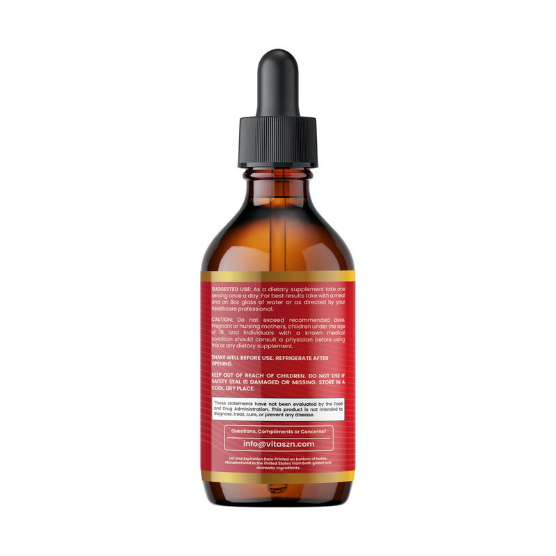 [Australia] - Cayenne Pepper Drops Liquid Supplement with Hawthorn Berry, Vitamin D3 + K2, Beet Root, Ceylon Cinnamon, Turmeric Curcumin, Panax Ginseng & Berberine Vegan-Friendly, Easily Absorbed 2oz - 60ml 