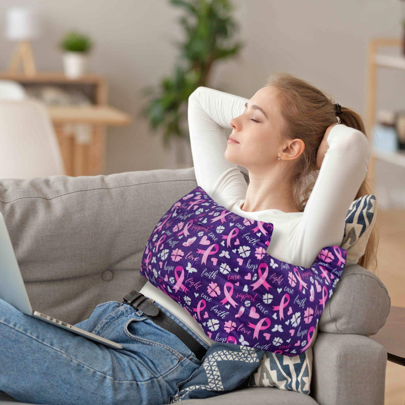 [Australia] - Mastectomy Pillow - Post Surgery Pillow, Breast Pillow for Sleeping After Heart Surgery, Lumpectomy Pillow, Breast Reduction & Augmentation Pillow Double Mastectomy Gifts for Women Ribbon01 one size 