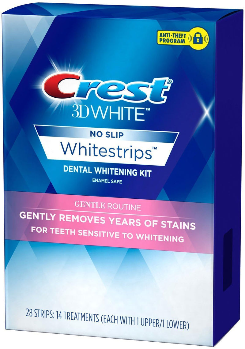 Crest 3D Whitestrips for Sensitive Teeth, Teeth Whitening Strip Kit, 28 Strips (14 Count Pack) 14 Count (Pack of 1)