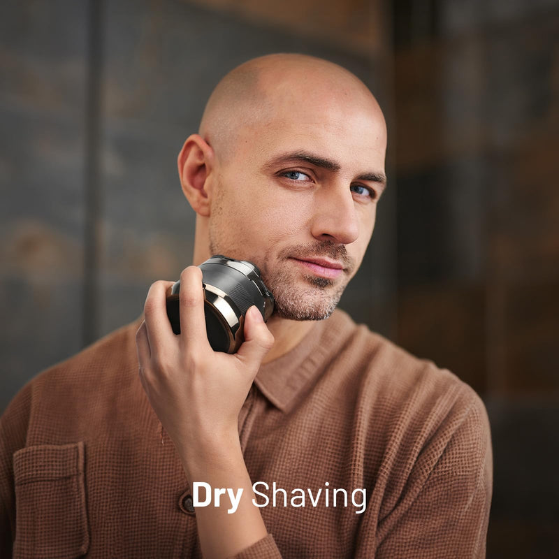 Head Shaver for Bald Men: Electric Bald Razor-7D Wet/Dry Shaving-Professional Grooming Kit for Balder-Rechargeable Head Shavers for Scalp/Face/Beard -Close Shave