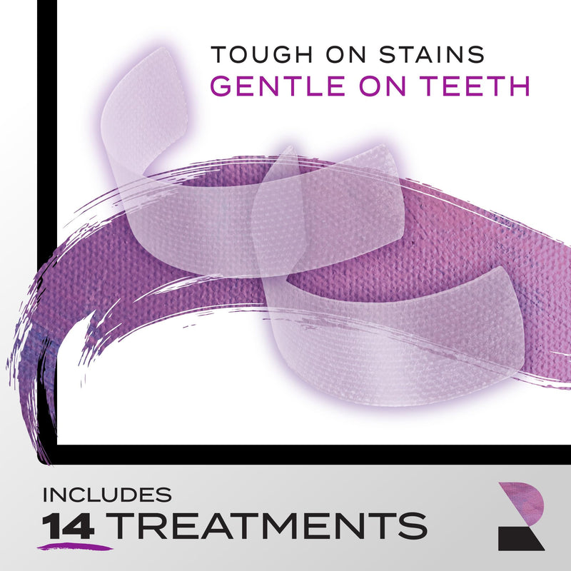 Rembrandt Teeth Whitening Strips, Gentle White, Sensitive Teeth Whitening, Gently Remove Tough Stains, Enamel-Safe, 28 Whitening Strips (14 Treatments)