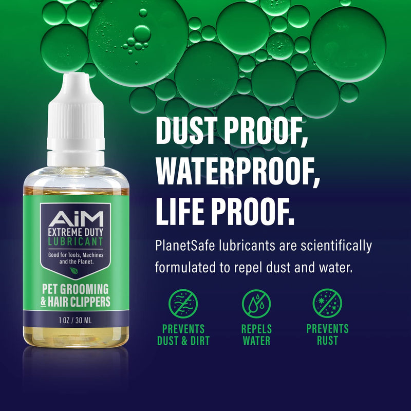 Planet Safe Pet Grooming Clipper Lubricant Oil Clipper Oil for Hair Clippers, Trimmers, and Electric Razors Pet Safe, Professional Grade, Non-Toxic, Odorless, Scientifically Designed for Pets - PawsPlanet Australia