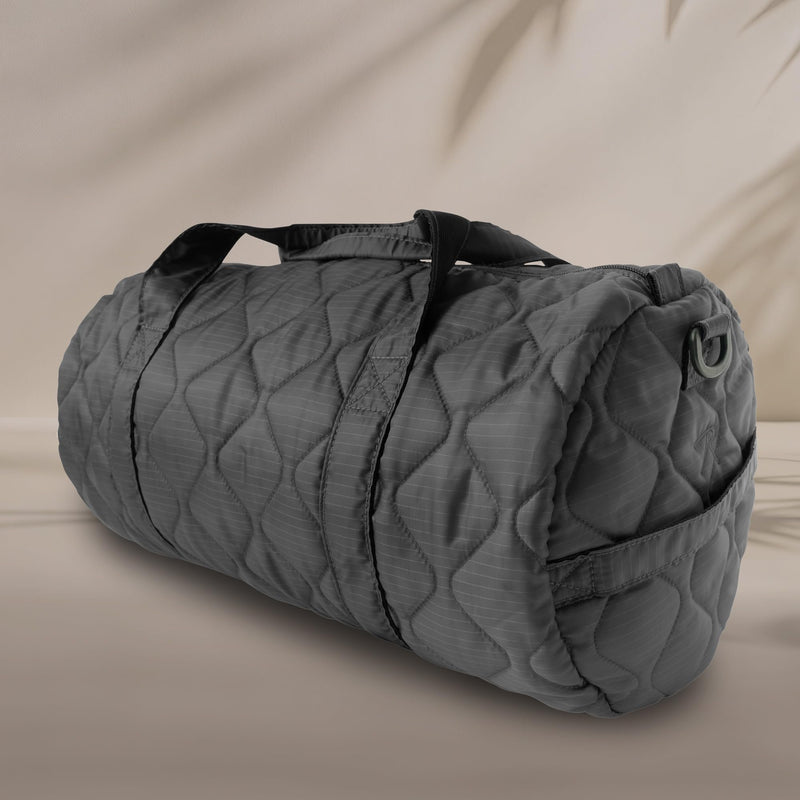 Rothco Lightweight Woobie Duffle Bag – Quilted Casual Travel Gym Clothing Overnight Bag One Size Black