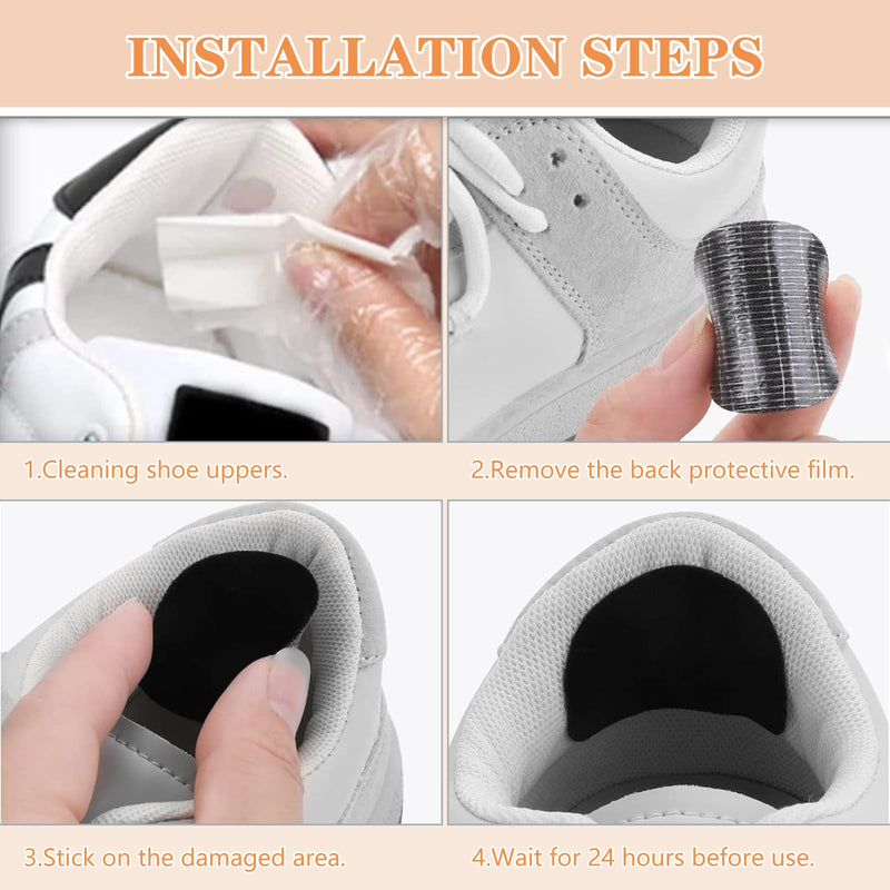 [Australia] - HESUSUSI Self-adhesive Repair Patches, Pack of 30 Shoe Repair Patch Kit Shoe Hole Repair Patch Round Self-Adhesive Heel Patch Self-Adhesive Shoe Heel Protection for Sneakers 
