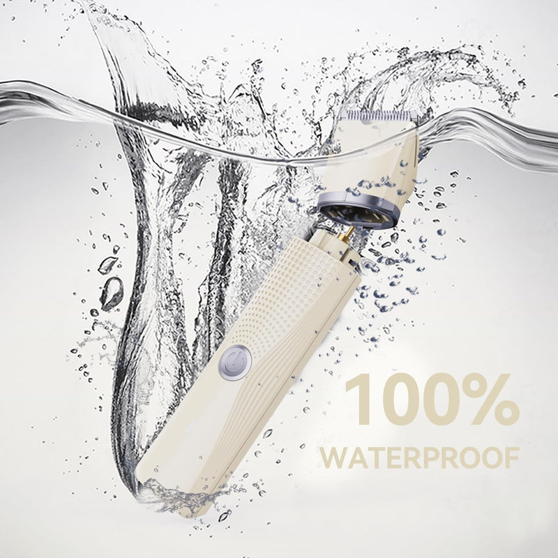 [Australia] - 3-in-1 Electric Razor for Women - Waterproof Bikini Trimmer,Rechargeable Electric Shaver for Lady,Pubic Hair Trimmer Women,Personal Trimmer Groomer for Body Hair (Cream, LY) Cream 