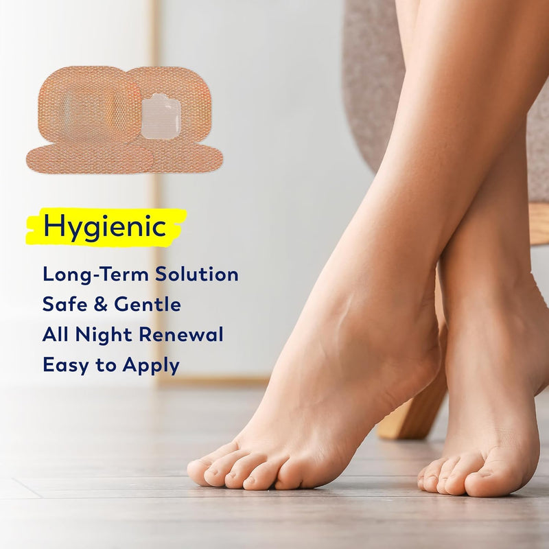 Toenail Fungus Treatment Extra Strength - Nail Fungus Treatment For Toenail Extra Strength - Nighttime Nail Patches & Nail Treatment Liquid Set (32patches+15ml) 32 PCS Medium Patches + 15mL Liquid