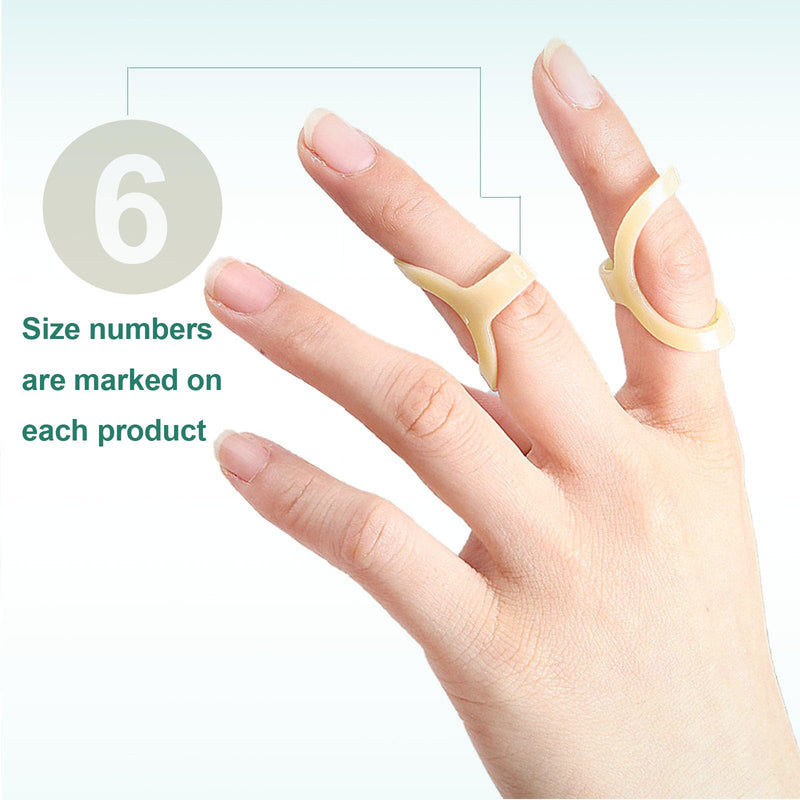 Oval Finger Splint 11pcs, Sizes 4-14, Mallet Finger Splint Trigger Finger Splint for Thumb Middle Ring Index Pinky, Straighten Crooked Fingers Mallet Finger Protcet Trigger Finger Limit Hypermobility