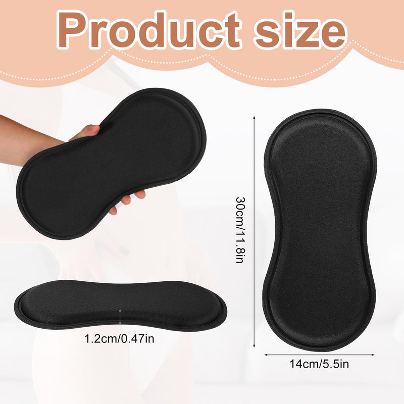 4pcs Abdominal Side Compression Boards, 11.8x5.5x0.47in Lipo Foam Lateral Protectors Waist Skin Anti-Sagging Filling Supplies for Post Surgery Recovery (Black) 4
