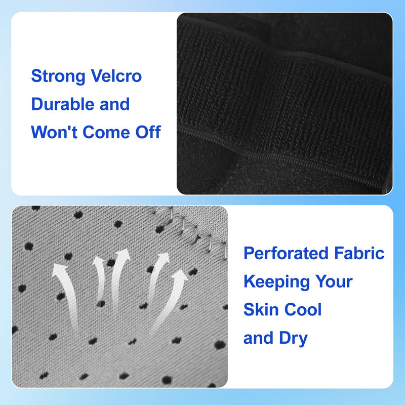 CHIYAN Hinged Knee Brace for Women Men, Open Patella Design with Dual Metal Side Stabilizers, Knee Immobilizer Support for Joint Pain Relief, Arthritis, Meniscus Tear, ACL, PCL, MCL Black Large