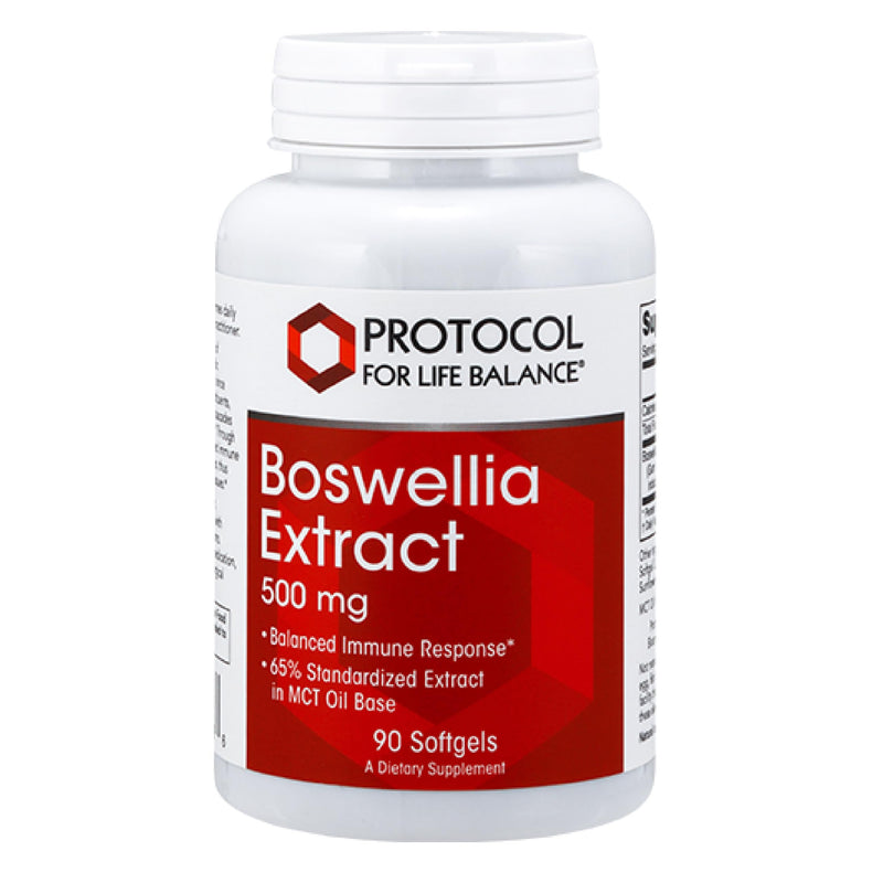 [Australia] - PROTOCOL FOR LIFE BALANCE Boswellia Extract 500 mg - Boswellia Supplement - with MCT Oil Base - Balanced Immune Response - Dairy Free & Soy Free - 90 Softgels 