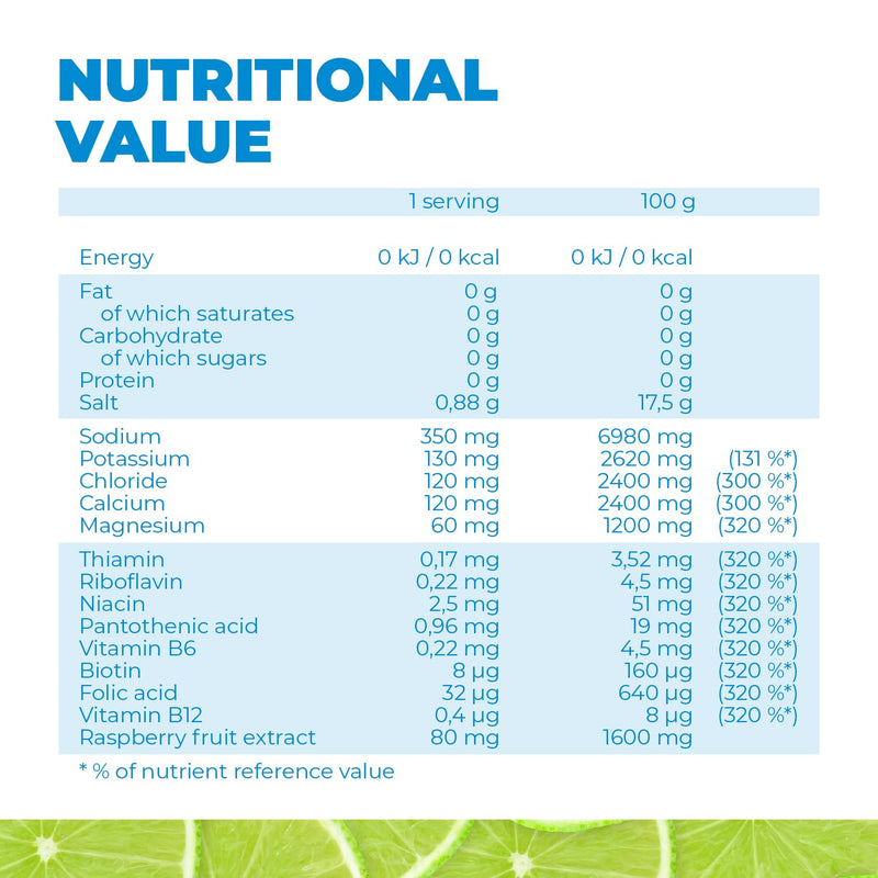 [Australia] - Activlab ISOACTIVE ZERO Raspberry-Lime - Sugar-free iso-drink with electrolytes and raspberry extract, 225g, calorie-free, B vitamins 45 servings (pack of 1) 