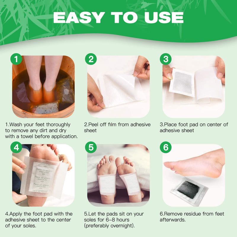 100 Pads Deep Cleansing Foot Pads | Ginger Powder Foot Pads