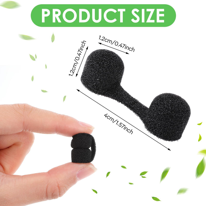 [Australia] - 100 Pieces Nose Plug Filter, Disposable Sponge Nose Filter, Plugs Supplies for Sunless Spray Tanning Noses Protection Outdoor Dust Construction Areas (Black) 
