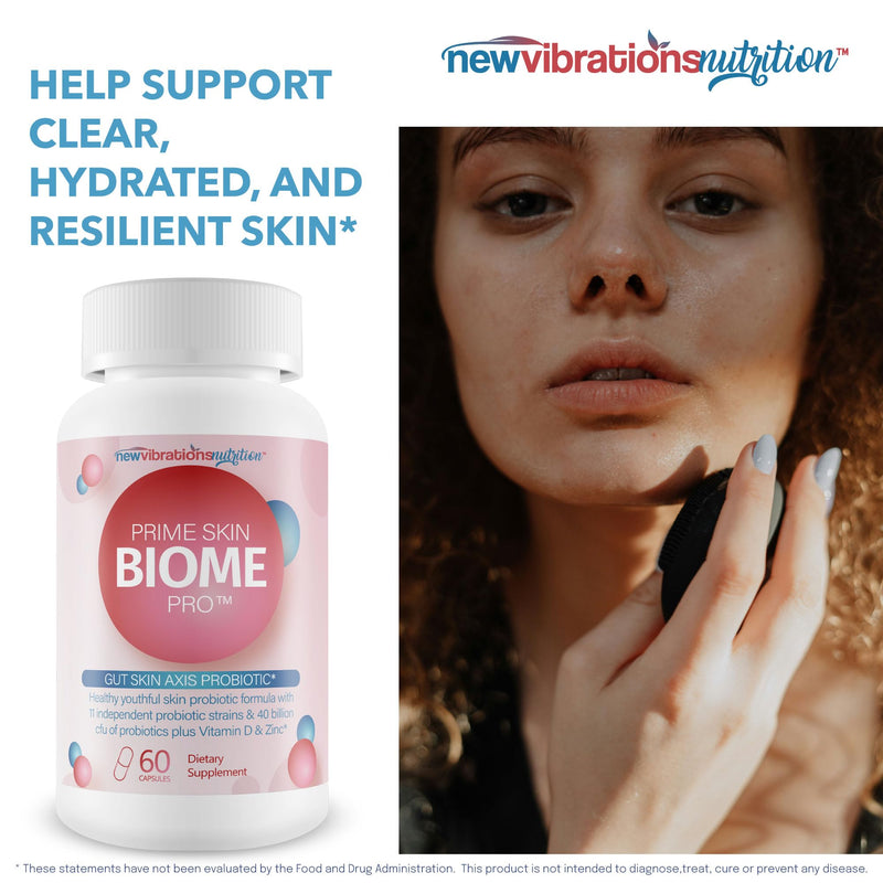 Prime Skin Biome Pro - Our Best Anti Aging Skin Supplement - Skinn & Toenail Fungus Fighter - Anti Wrinkle Pill - Reactivate Anti Aging Pills for Women & Men - Fungus Probiotic Fungal Pills