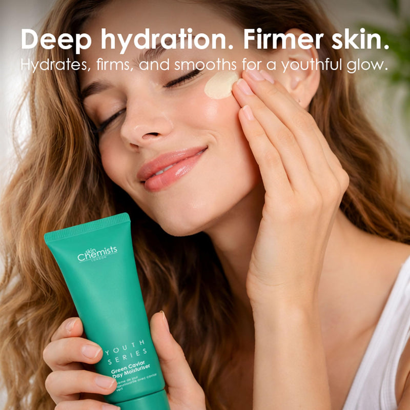skinChemists Green Caviar Night Face Moisturizer | Overnight Repair Cream for Dull, Dry Skin | Helps Smooth, Hydrate & Restore Glow (Day Cream) Day Cream