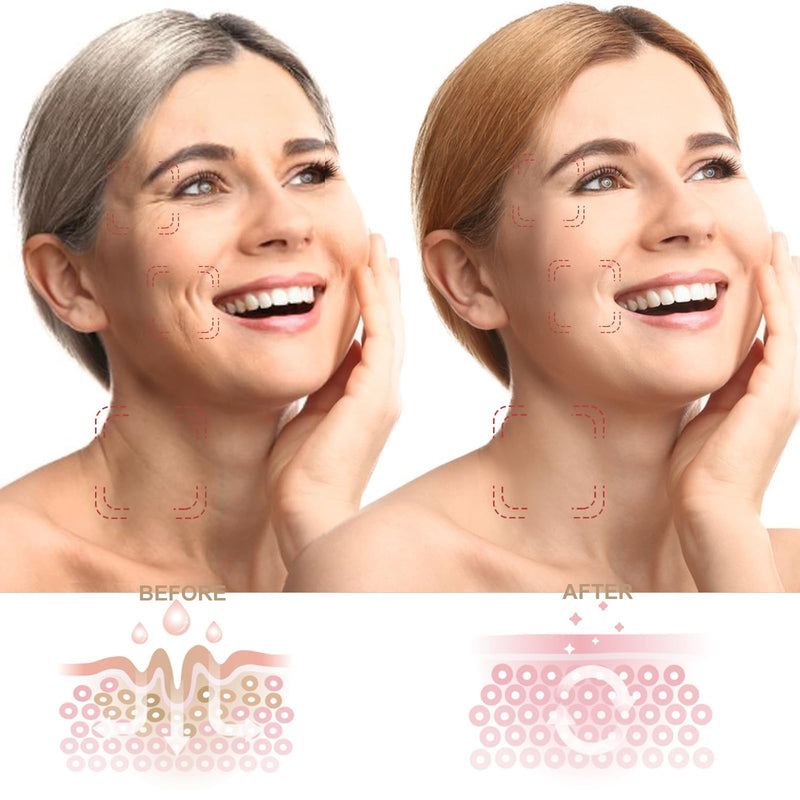 Face and Neck Massager,7 Color LED Facial Massager for Skin Care,Light Therapy for Face, Multifunctional Beauty Massager Tools