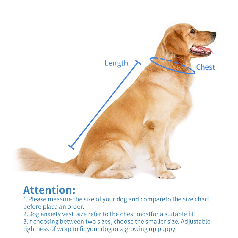 Dog Anxiety Vest, Anxiety Relief for Dogs, Dog Calming Coat (Rose S) Small Rose - PawsPlanet Australia