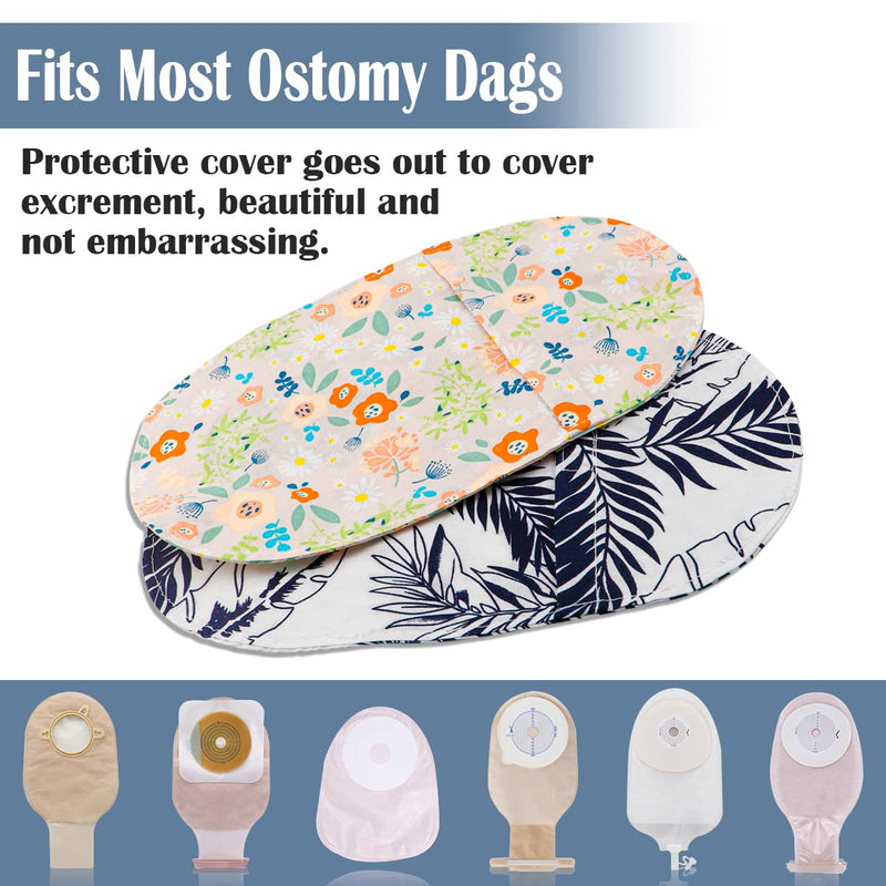[Australia] - FERCAISH 2pcs Ostomy Pouch Colostomy Bag Cover, Stretchy Ostomy Bag Covers Protectors Ostomy Supplies, Universal Ostomy Pouch Covers 