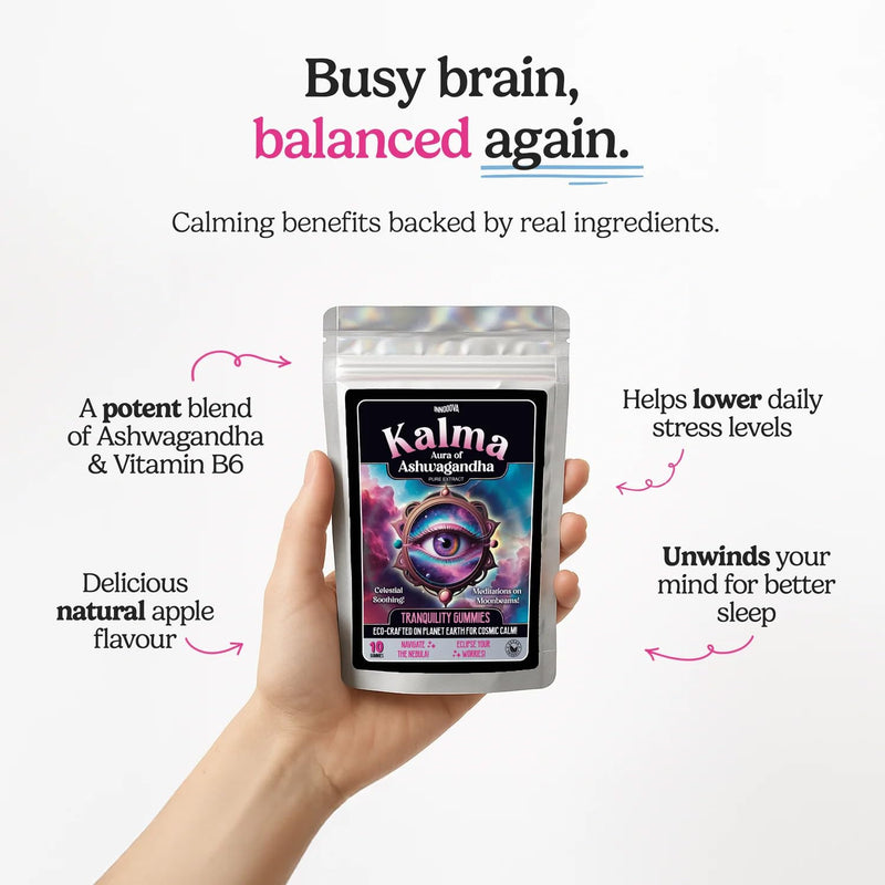 Mind, Body & Soul Bundle, Starshroooms, Kalma & Grooovy Greens. Multivitamin Gummies Mushroom, Greens & Ashwagandha. for Brain, Gut & Stress Support. Vegan 3 x 10 Trial Pack Gummies