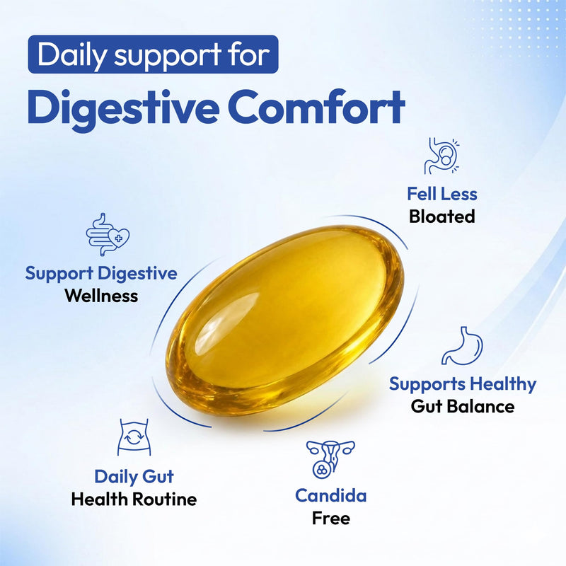 Undecylenic Acid 250 mg Softgels, 250 Count, 50 Servings | Fatty Acid Supplement for Gut & Vaginal Flora Balance, Digestive Health Support - Formerly SF722