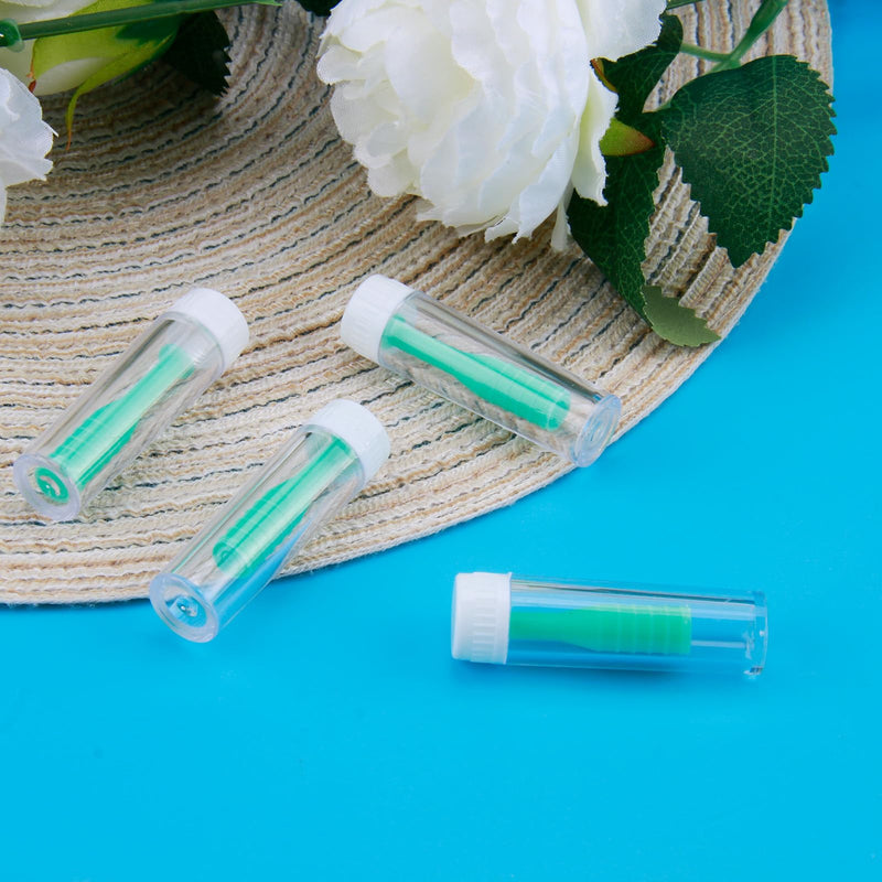 [Australia] - Pack of 4 Contact Lens Removal Silicone Contact Lens Sucker Lens Suction Lens Remover Contact Lenses with Bottles Eye Lens Remover Soft for Travel Home Use (Green) 