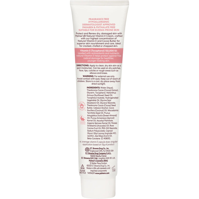 Palmer's Concentrated Hand & Body Cream with Vitamin E (2.1 Ounce) | Protects & Renews Dry, Damaged Skin with Highly Concentrated Vitamin E For Healthier, Younger-Looking Skin, 48hr Moisture 2.1 Ounce (Pack of 1)