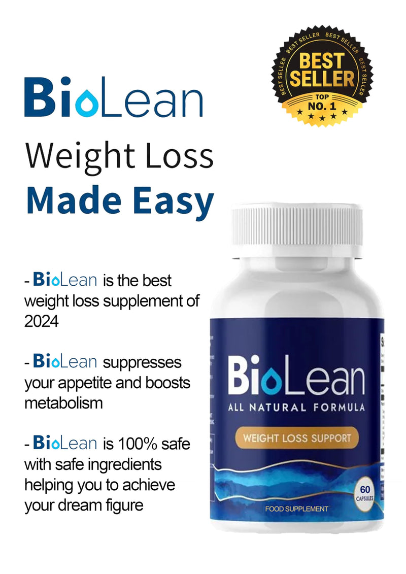 BioLean - All Natural Formula - 60 Capsules / 1 Month Supply