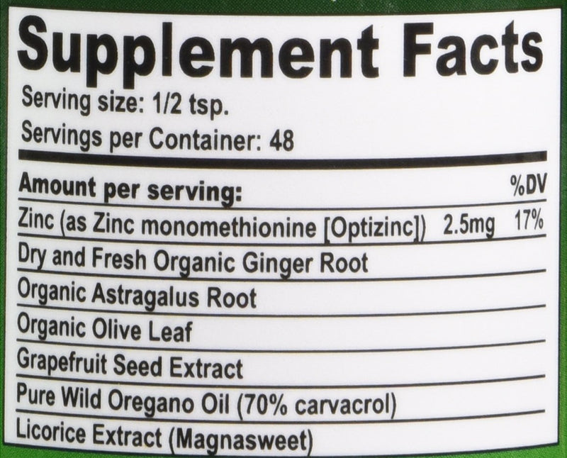 [Australia] - California Natural Immunity Shots 4oz Bottle Opti-Zinc, Organic Ginger Root, Oregano Oil - Potent & Pure Immune System Booster - Immune System Support (Pack of 1) 