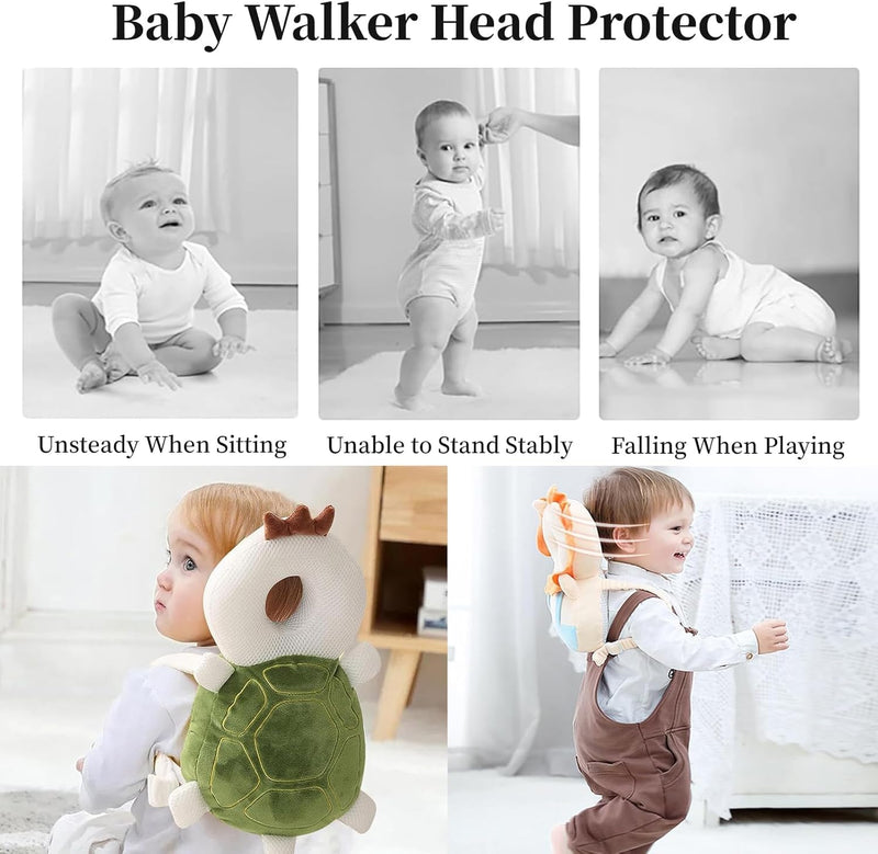 [Australia] - Baby Walker Head Protector Backpack Wear,Toddler Adjustable Baby Head Protection Backpack for Safety Baby Learning Walking Crawling (Duck) Duck 